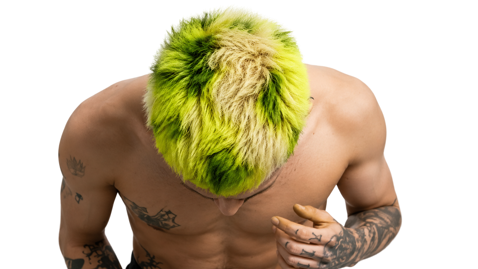 Green hair color